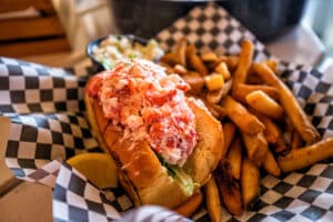 Lobster roll at newport's best late night kitchen menu